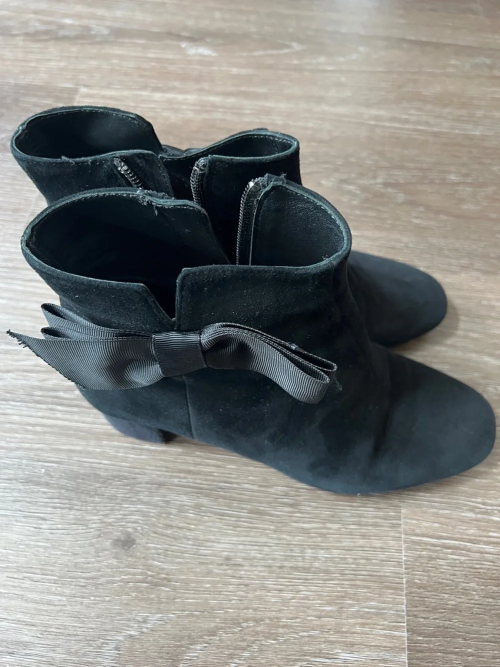 kate spade black suede